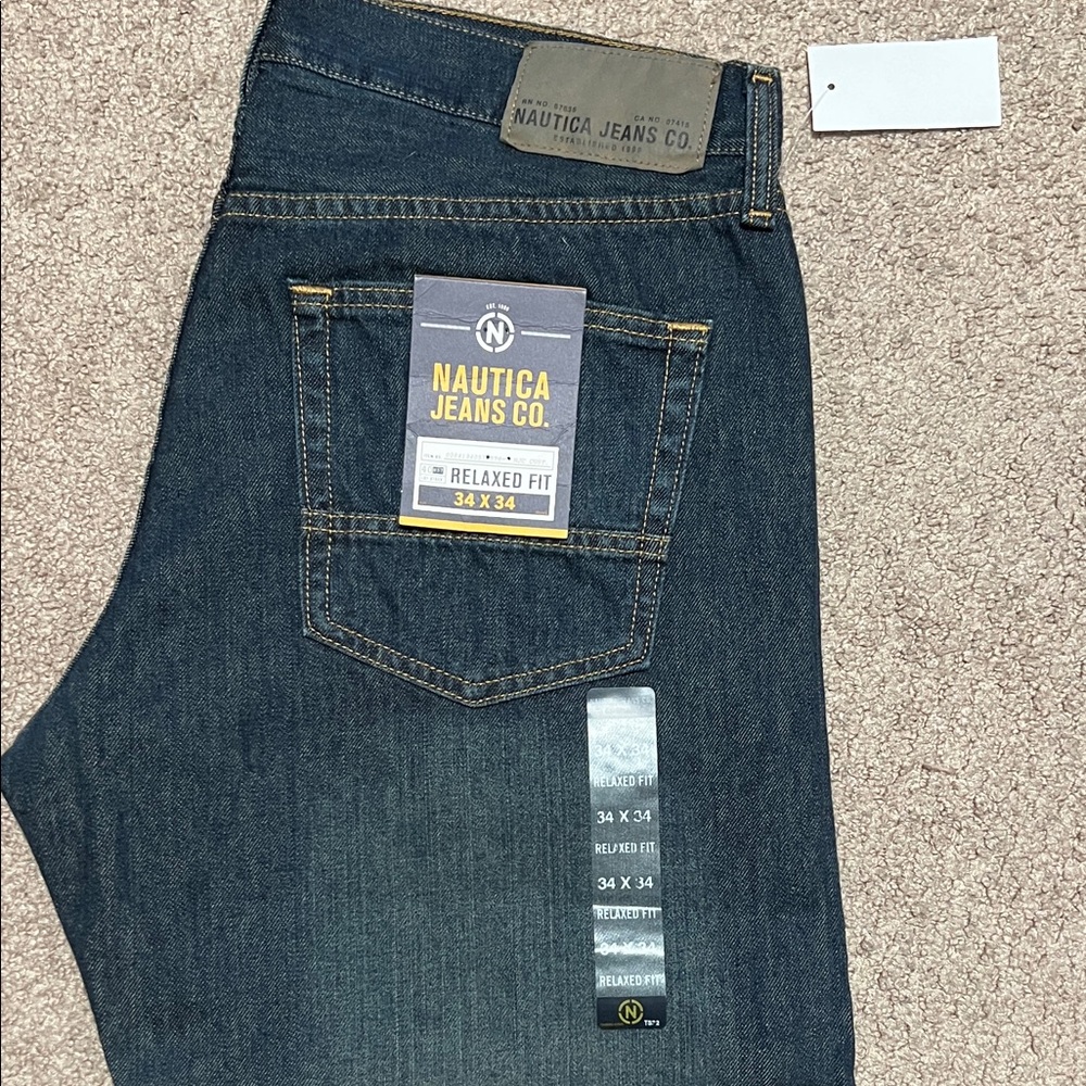 Nautica Men's Relaxed Fit Jeans - Deep Indigo